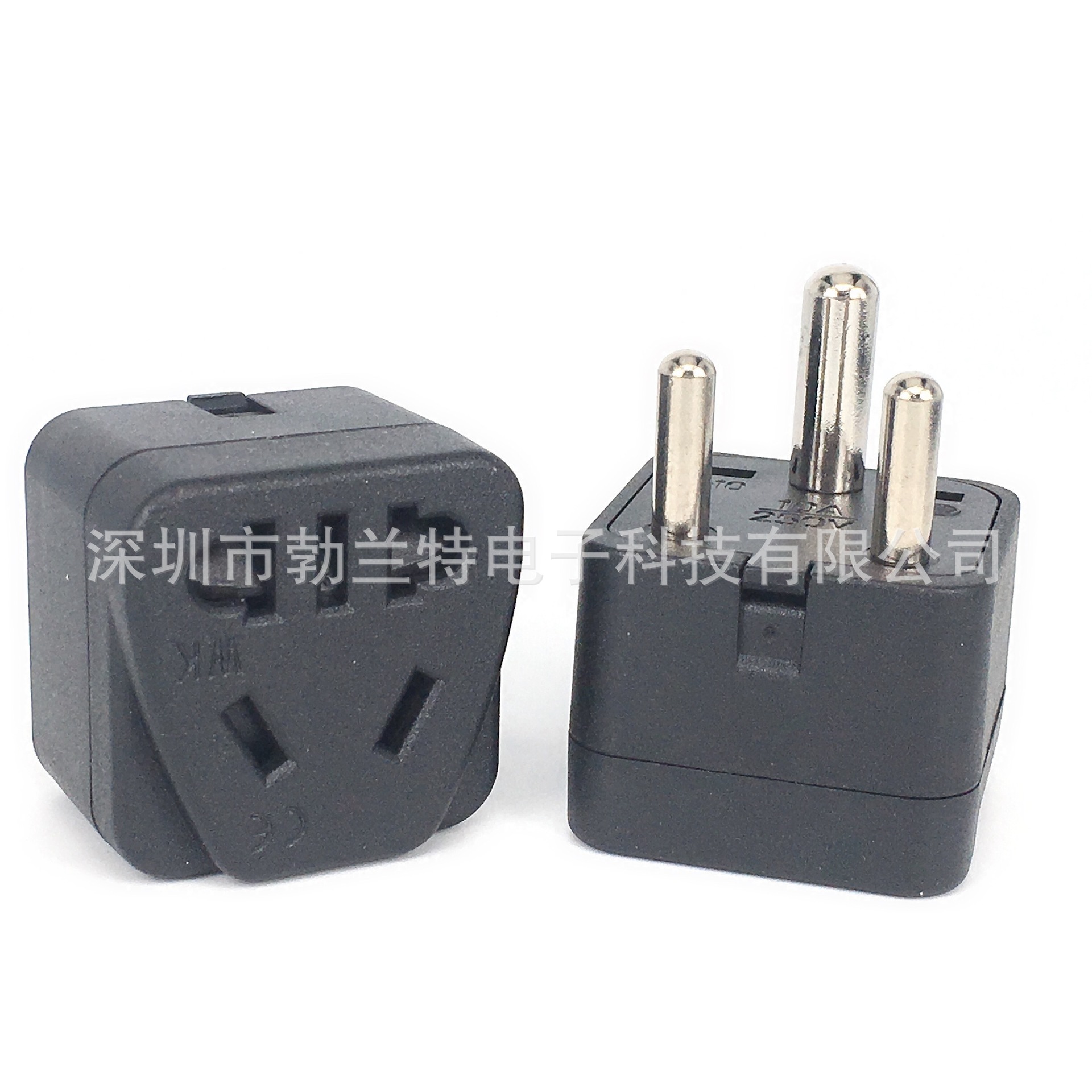 WK-010旅游转换插头 三脚转换器 国标转印度3插 澳标转南非插头