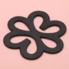05#Flower shaped black