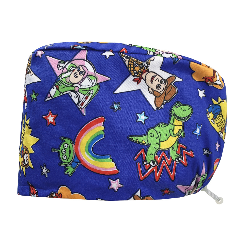 Gorro quirúrgico femenino puro algodón quirófano tapa especial enfermera pequeña flor tapa Estomatólogo tapa de trabajo dental atención médica