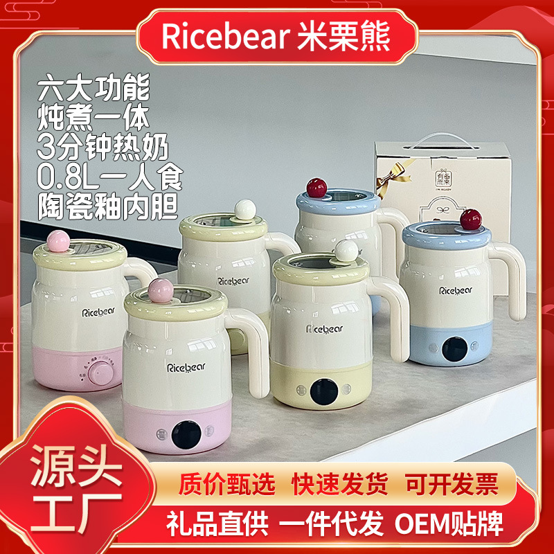 严选电热杯小型便携式旅行电加热水杯加热杯迷你养生壶礼品烧水壶