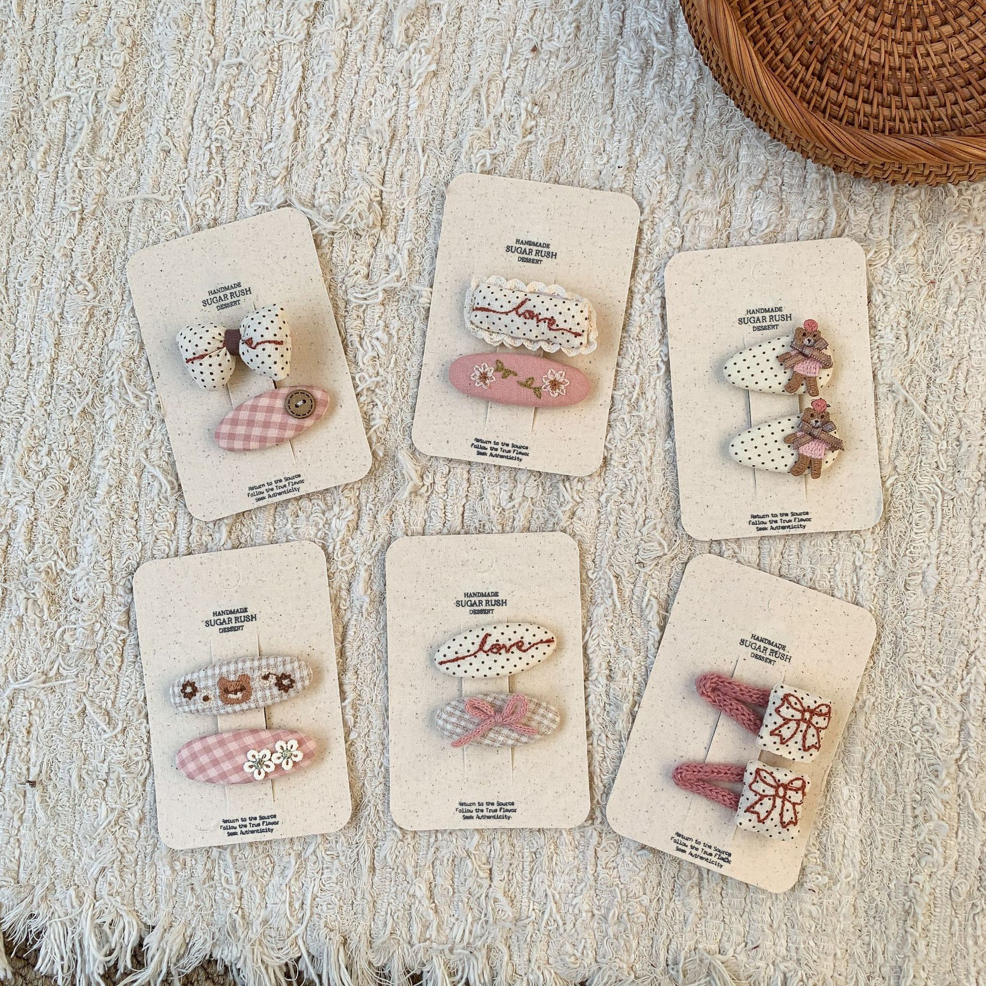 Sugar Pear ropa infantil niñas clips de cabello dibujos animados dulce 2026 nuevo clip de cabello para niños frange BB clips accesorios para el cabello de mujeres