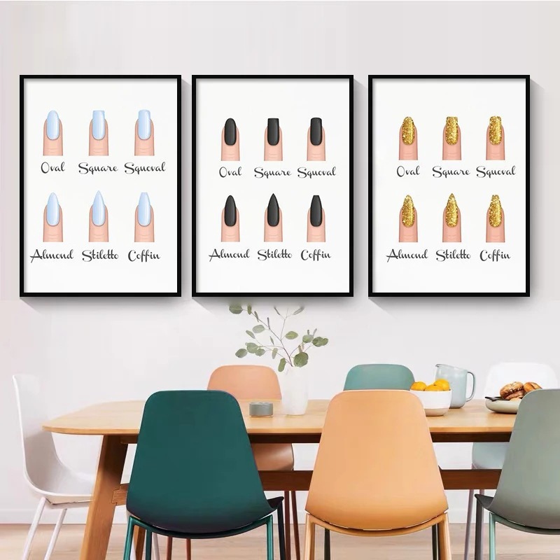 Nail poster printing cosmetics nail type refers to the art…