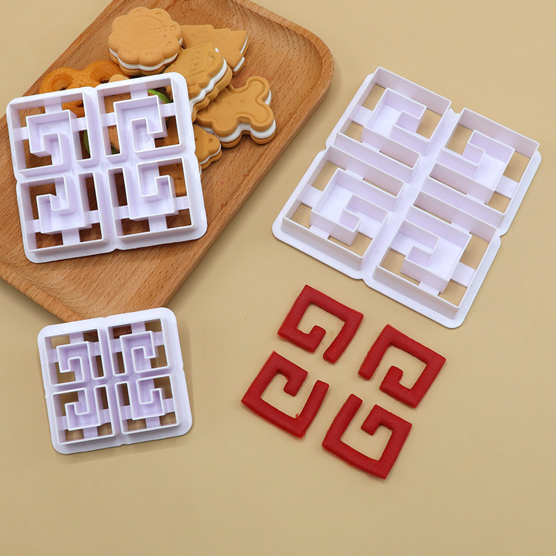 Diy装飾工具ネット赤プラスチック造形焙煎ケーキ金型セット射出ティラミスビスケット金型|undefined