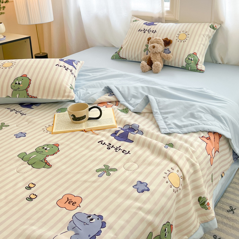 Colcha de verano fresco de verano, edredón de aire acondicionado para niños, edredón de verano de jardín de infantes, lavable a máquina 2025 nuevo