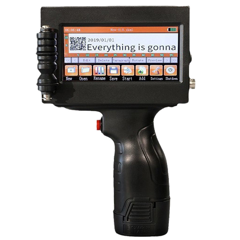 Impresora de inyección de tinta comercial, fecha de producción de codificación de mano, etiqueta de código QR manual, máquina de codificación láser, pistola de impresión pequeña