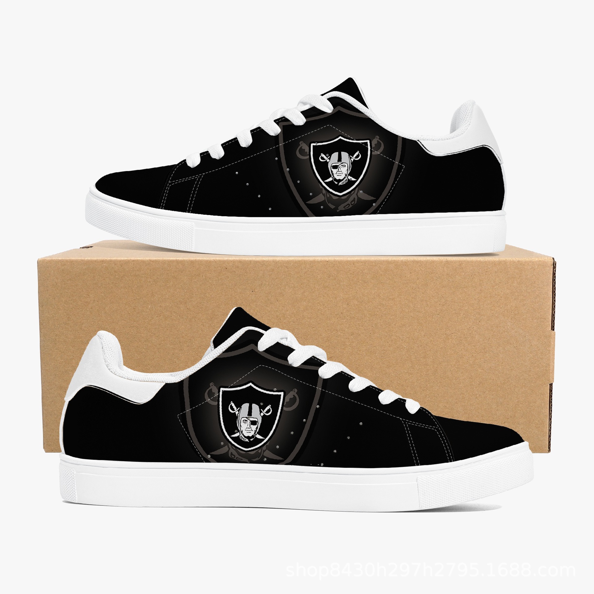 亚马逊爆款NFL突袭者球队定 制低帮板鞋运动休闲板鞋可代发