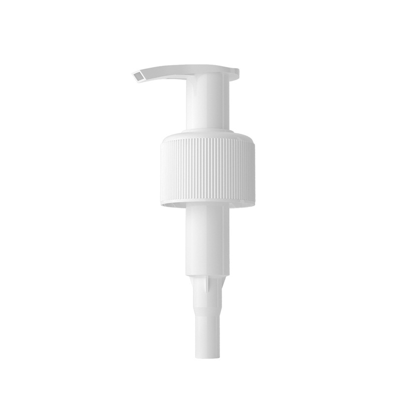 24mm/28mm bomba cabeza de la bomba de loción blanca tipo prensa izquierda y derecha interruptor de la bomba cabeza personalizada LW0301-A al por mayor