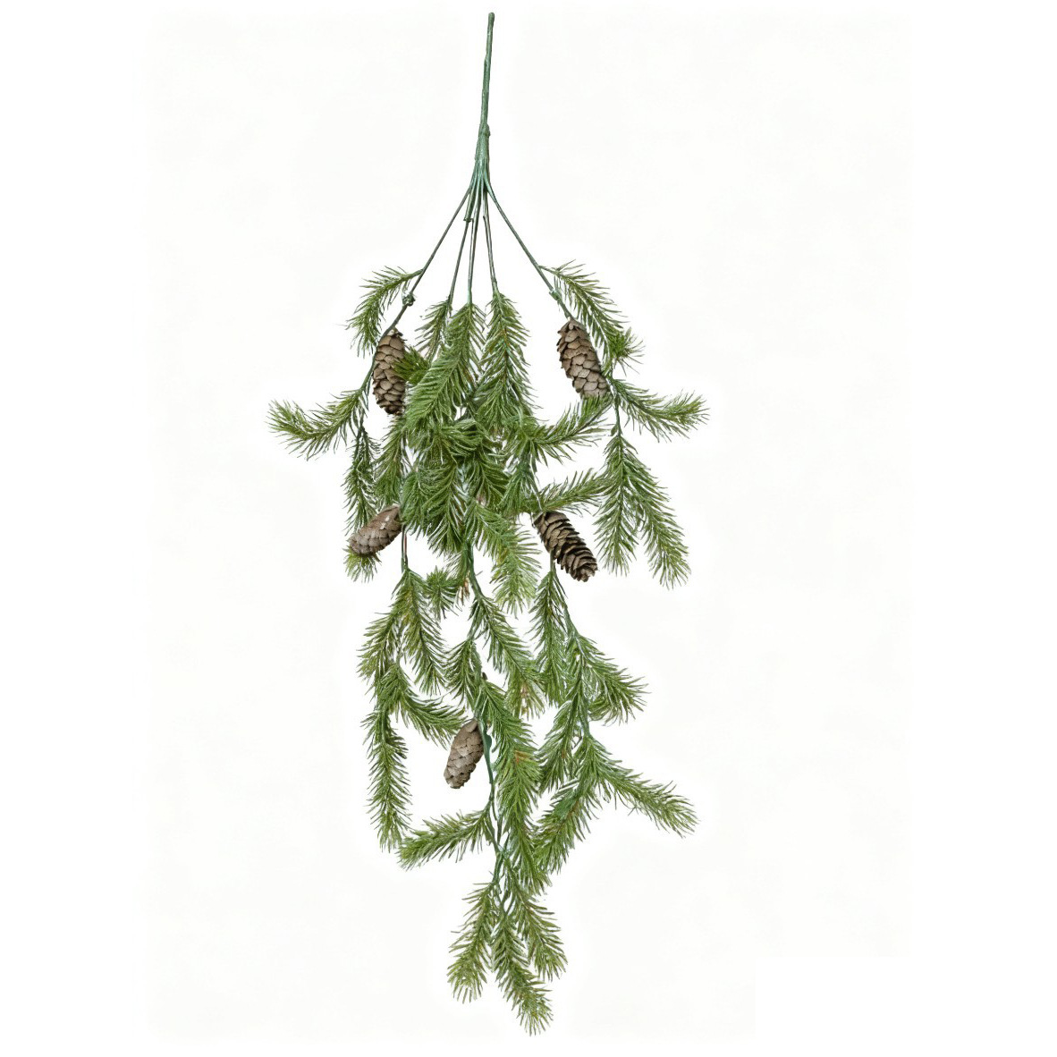 亚马逊跨境仿真松针仿真植物配件圣诞节摄影拍照道具装饰配件