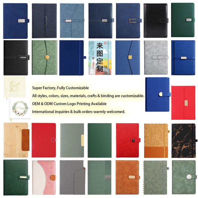 Custom-made A5 business office set box notebook, B5 notepad, simple buckle notebook, custom-made, in stock, wholesale Custom-made A5 business office set box notebook, B5 notepad, simple buckle notebook, custom-made, in stock, wholesale