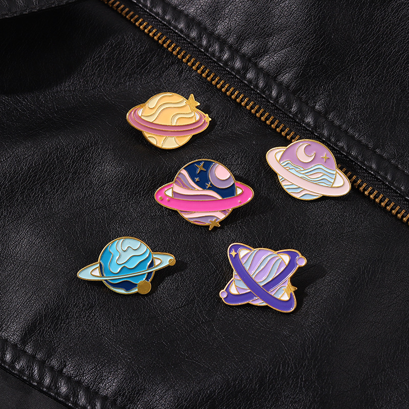 Plating Design Casual Pin Planet Alloy Plating Unisex Brooches