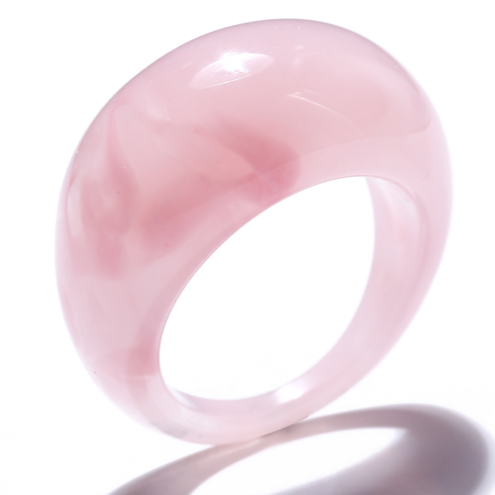 wholesale simple geometric rendering resin ring