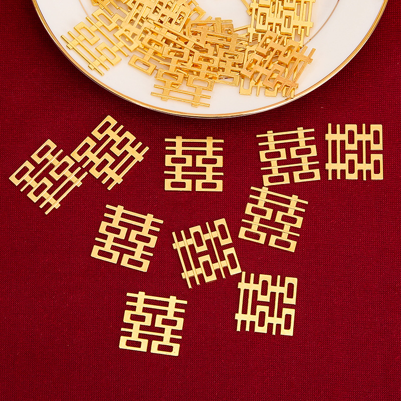 2.5cm金色大方喜一个0.14