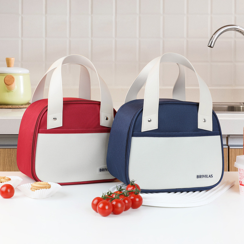 Bolsa de almuerzo portátil de gran capacidad bolsa de aislamiento de almuerzo de trabajador de oficina bolsa de almuerzo de estudiante bolsa de almacenamiento de caja de Almuerzo