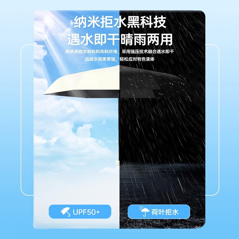 50% de descuento en mini cápsula portátil paraguas solar protección UV paraguas solar regalo publicidad paraguas lote