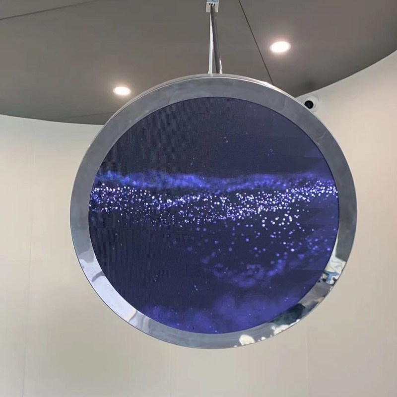 [カスタマイズ] LED特殊形状スクリーンフルカラーLEDフレキシブルスクリーンラウンドスクリーン屋内スーパーマーケット吊り下げディスプレイリングスクリーン|undefined