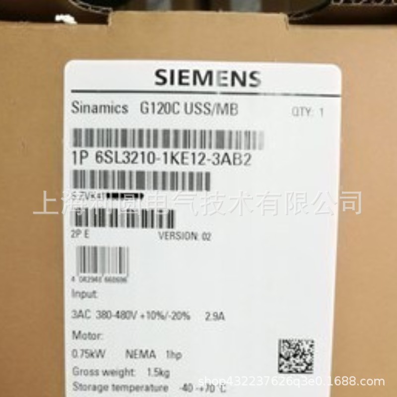 6SL3210-1KE15-8AB2变频器6SL3210-1KE17-5AB1/1KE18-8AB1