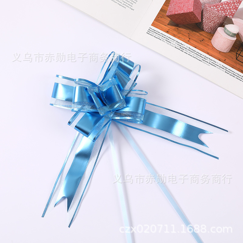 Flores de organza mate n.º 50 atadas a mano, decoración para bodas, suministros para tiendas de textiles para el hogar, adornos florales, cintas de colores metálicos.