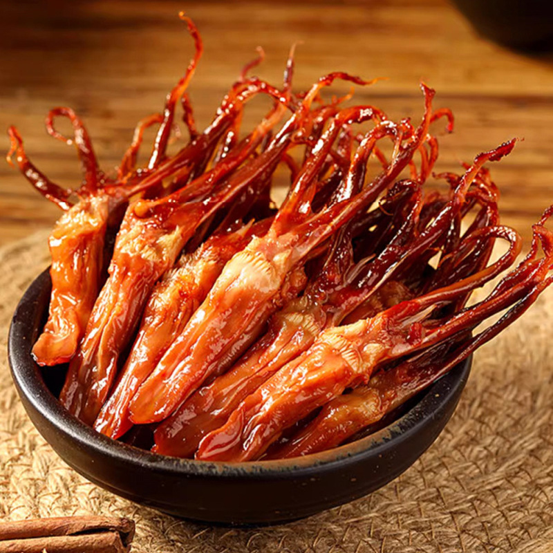 温州名物のすぐに食べられる鴨タンの煮込み、鴨タンの肉、スパイシーなおつまみ、食欲を満たすおやつ、スナック、スナック食品|undefined