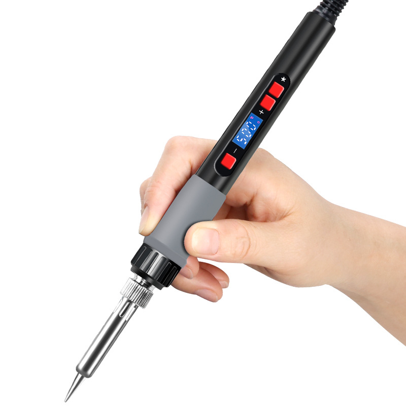 美欧规数显电烙铁家用套装数字可调温烙铁电焊笔焊锡枪大功率焊接