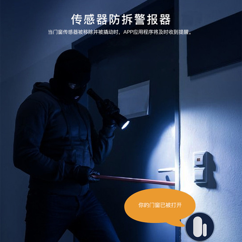 Doodle ZigBee Smart Home Sensor App Control Wireless Door and Window Sensor Magnetic Alarm Detector