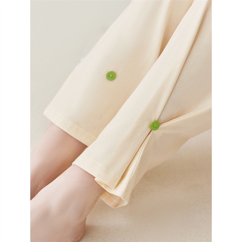 100% algodón par pijamas de manga larga de las mujeres de primavera y otoño más el tamaño de la primavera de los hombres sueltos homewear traje