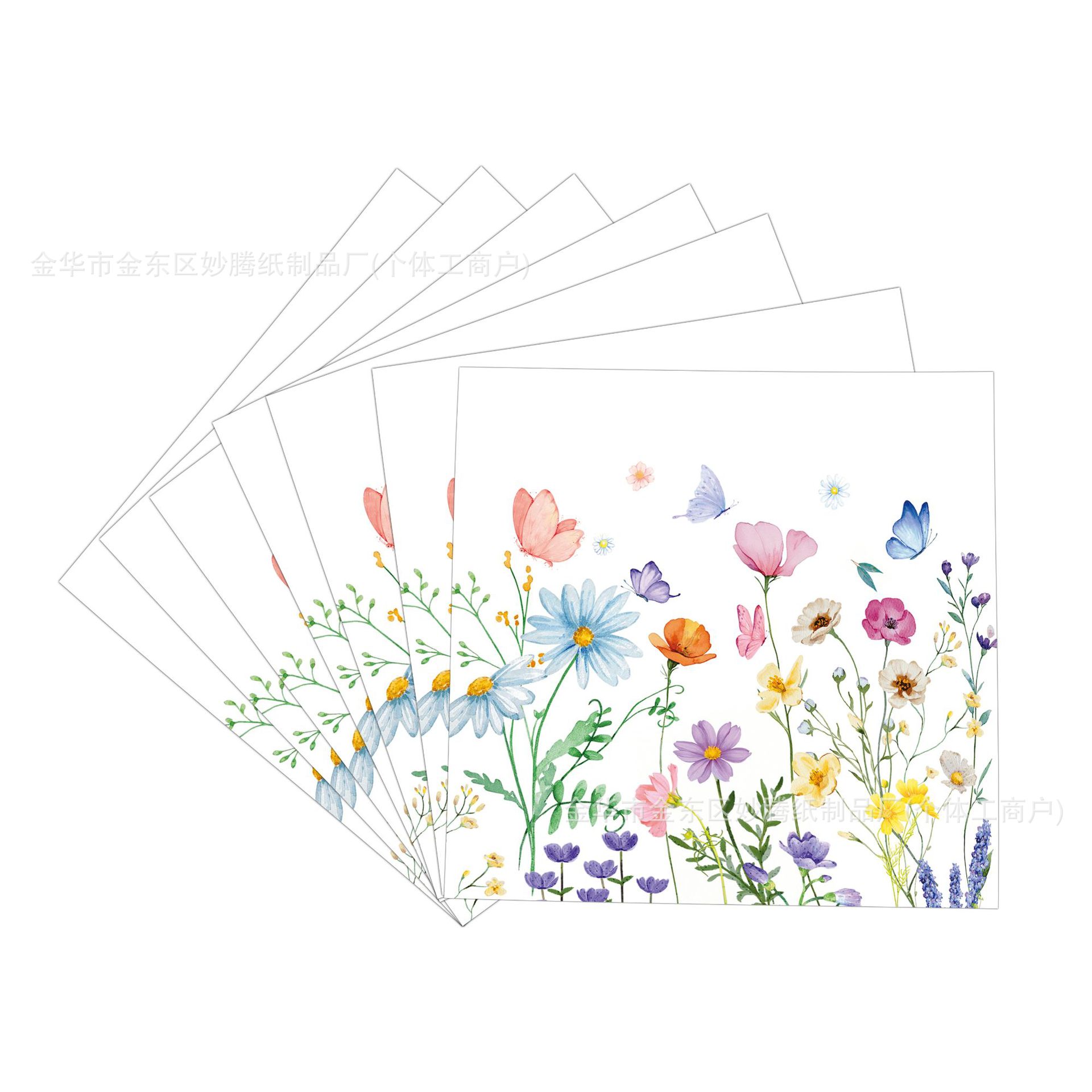 Nuevos suministros de fiesta de flores silvestres transfronterizas cubiertos de fiesta de encaje grande decoración de cubiertos de papel platos