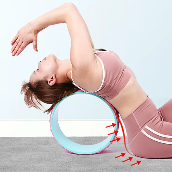 Yoga Wheel Open Back Yoga Equipment Beginners Fitness Yoga Roller Ring Back Bend Exercise Home Pilates Ring
