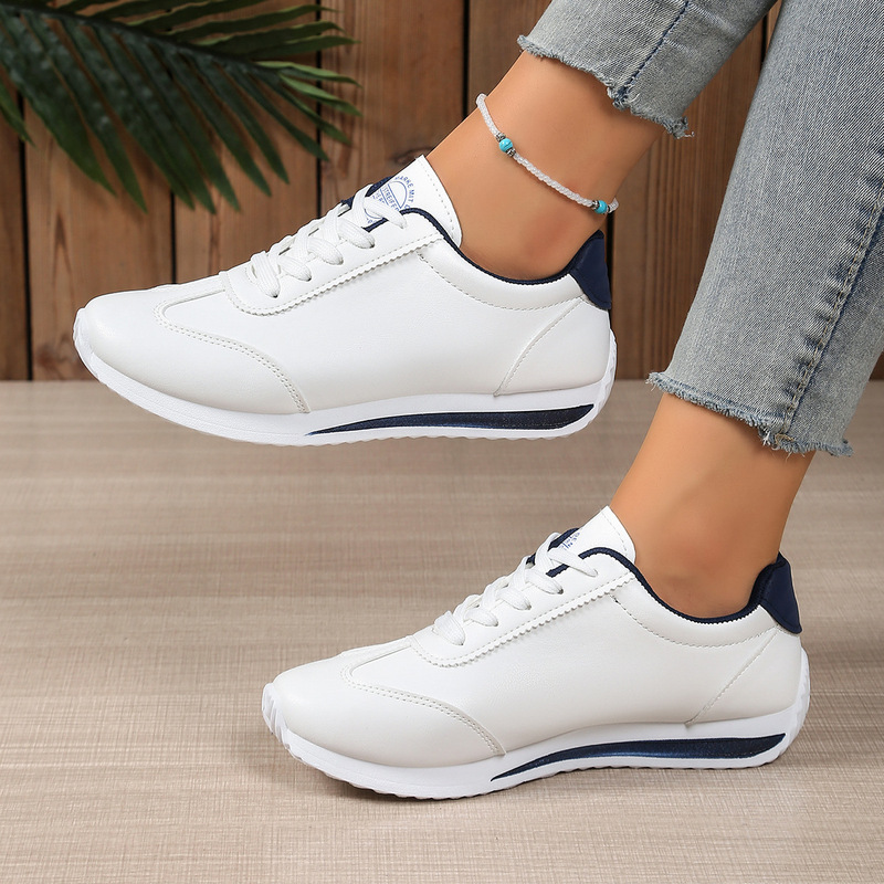2026 Spring Casual White Shoes for Women, Trendy Student White Versatile Trendy Shoes, Korean Style Autumn New Women's Shoes