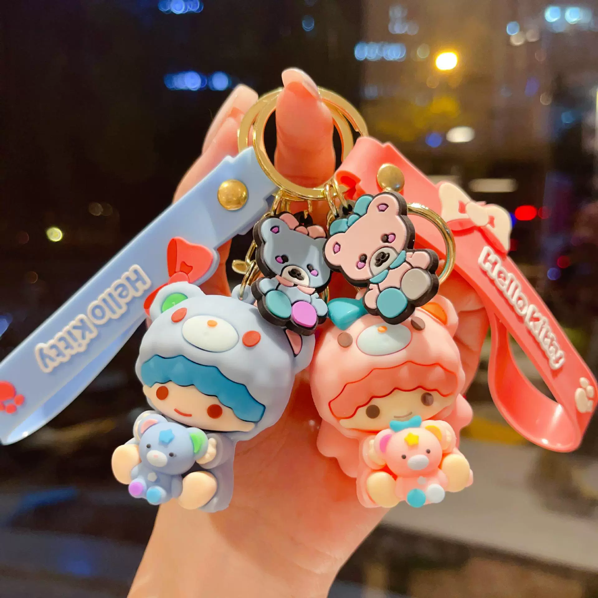 三丽鸥抱抱小伙伴钥匙扣库洛米大耳狗美乐蒂公仔钥匙链挂件小礼品