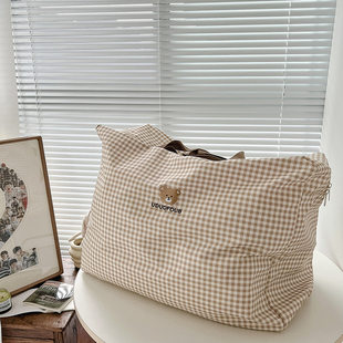 Capacious storage bag for kindergarten lightweight, set, purse, linen bag, duvet, travel bag