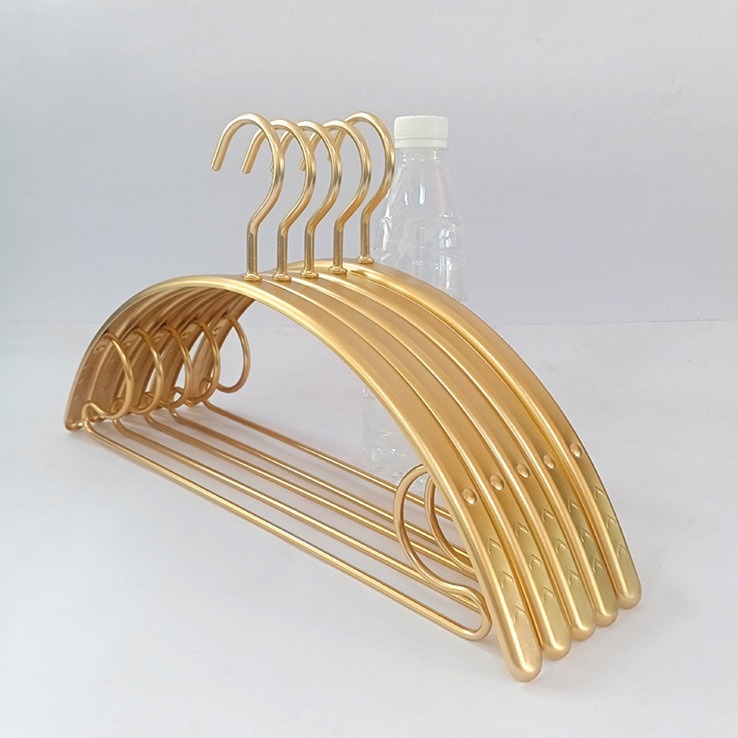 Aluminum alloy clothes rack markless household wide shoulder hanging…