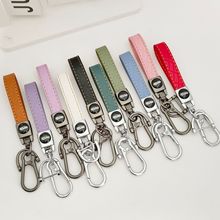 跨境爆款菱格汽车钥匙扣挂件锌合金马蹄扣创意车标logo男女钥匙链