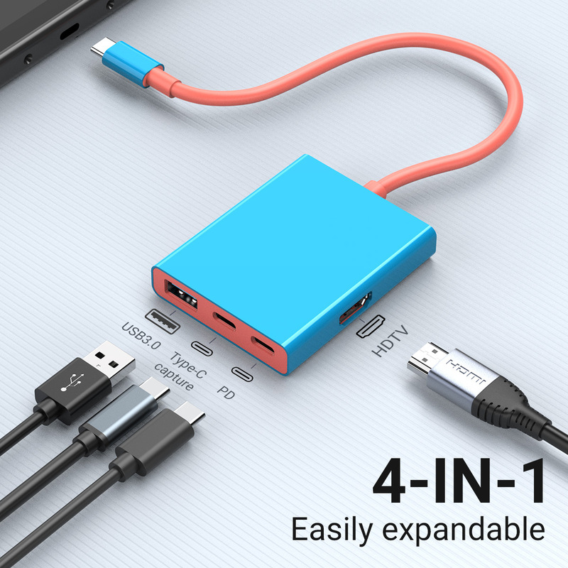 4K Ring-Out Live Video Collector Switch Game Capture Card Usb3.0+Hdmi4K High-Definition Docking Station