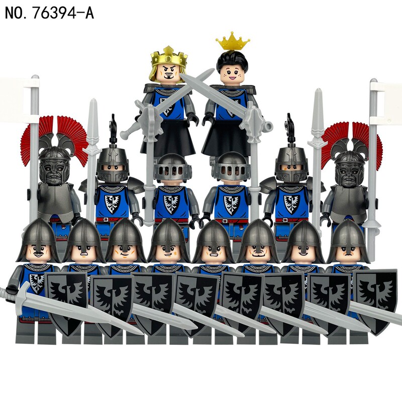 Cross-border best selling four knights small particles assembled weapons 76394 Roman century building blocks toys wholesale