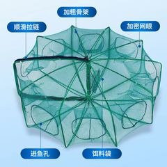 Manufacturer of folding hexagonal and octagonal shrimp traps, square fish nets, shrimp and fish traps, eel traps, and mudskipper traps