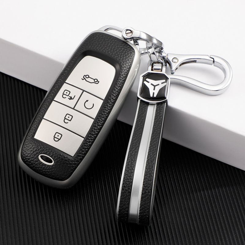 传祺钥匙套适用广汽新能源埃安S钥匙包Aion_V炫魅GS8/gs4壳扣厂家