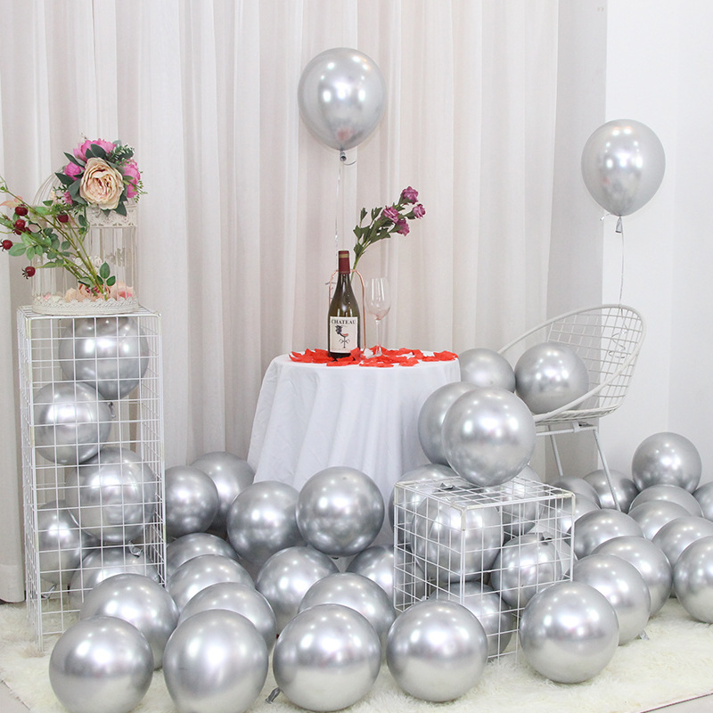 Internet Celebrity Thickened Metal Balloon Birthday Party Decoration Wedding Wedding Romantic Wedding Room Scene Layout Golden Balloon