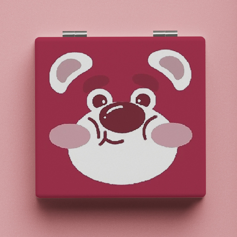 Lindo espejo pequeño Sanrio Kulomi espejo de maquillaje portátil de alto valor espejo de maquillaje portátil dormitorio de estudiantes espejo de maquillaje plegable