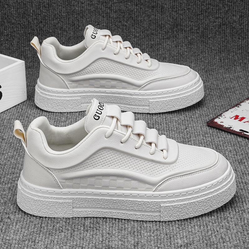 Zapatos de hombre negro puro otoño cocina trabajo especial zapatos de cuero impermeable para hombres zapatos de skate antideslizante