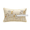 American INS Garden Embroidery Pillow Cushion Plant Flower Pillow Pillow Cross -border Home Embroidery Pillow wholesale