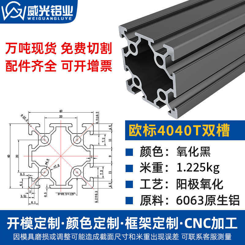Euro 2020 perfil de aluminio 2040 aleación de aluminio tubo cuadrado perfil de aluminio marco de impresora diy3d perfil de aluminio 20x20