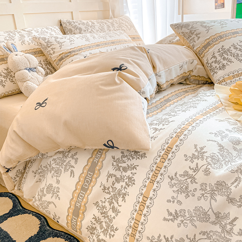 Cobertura de edredón de algodón 128x68 cubierta de edredón de algodón único dormitorio cubierta de edredón 1.5 cuatro partes cuatro estaciones universal