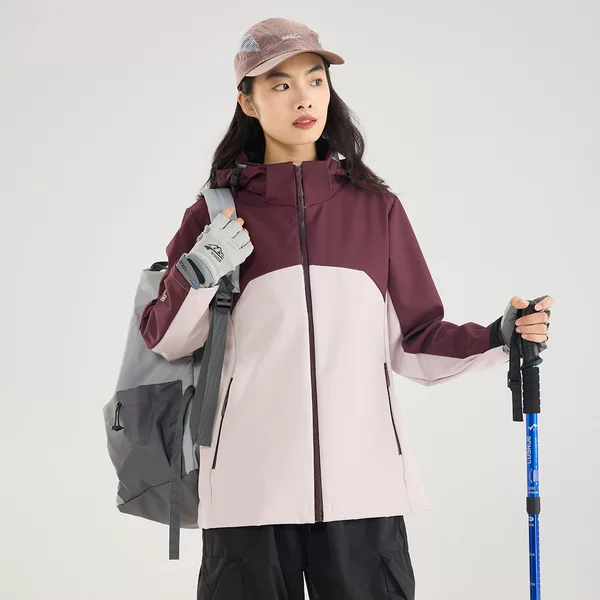 Couple's Matching Outdoor Single-Layer Windbreaker, Windproof and Water-Resistant, Women's Sports Hiking Jacket