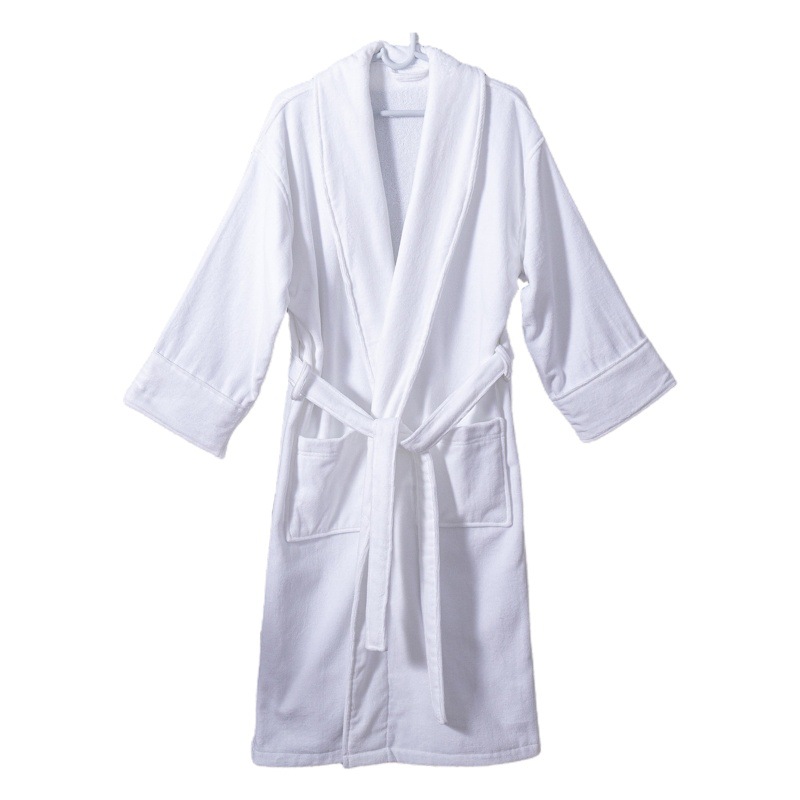 Hotel Bathrobe, Thickened Waffle Weave, Pure Cotton, Absorbent, Suitable for All Seasons, Soft, for Beauty Salons