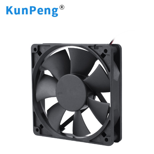 DC 12V brushless fan motor, 24V oil-containing 12025 fan, 12cm refrigeration cooling fan