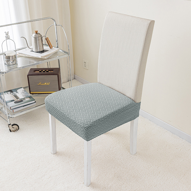 Suministro exclusivo transfronterizo de fundas de silla jacquard para todas las estaciones, fundas de silla con forma de cuerno, fundas elásticas para taburetes de comedor.