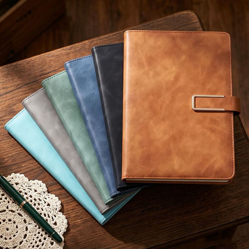 A5 Buckle Retro Notebook Custom Meeting Minutes Book Simple Business Office Notepad Notebook Custom Logo A5 Buckle Retro Notebook Custom Meeting Minutes Book Simple Business Office Notepad Notebook Custom Logo