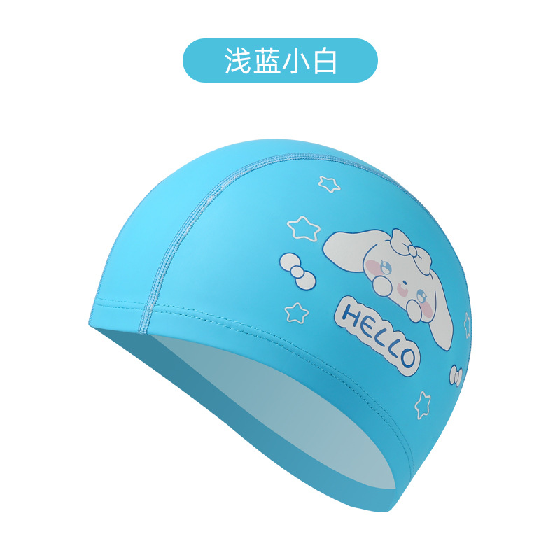 Light blue little white hat
