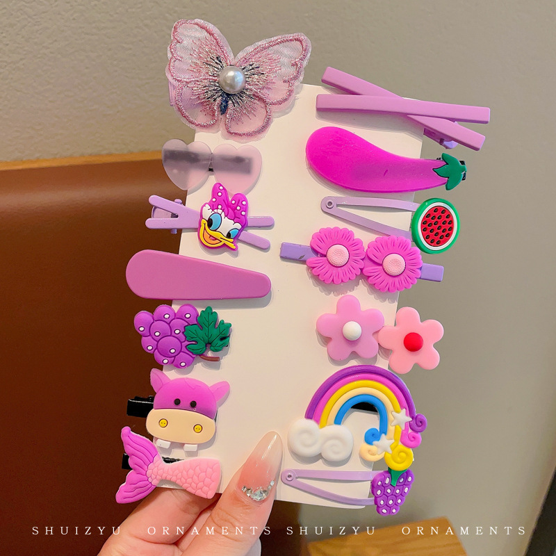 婴儿汗毛夹女宝宝发夹不伤发胎毛夹夹子头饰儿童婴幼儿发量少发卡|undefined