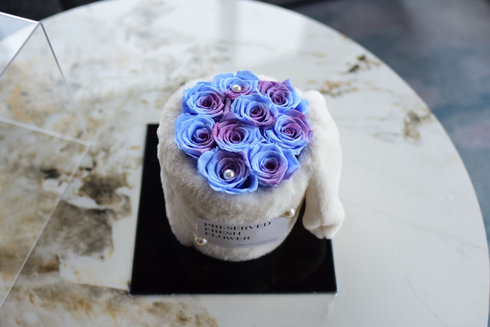 보라색 파란색 포옹 배럴 27*27*25cm